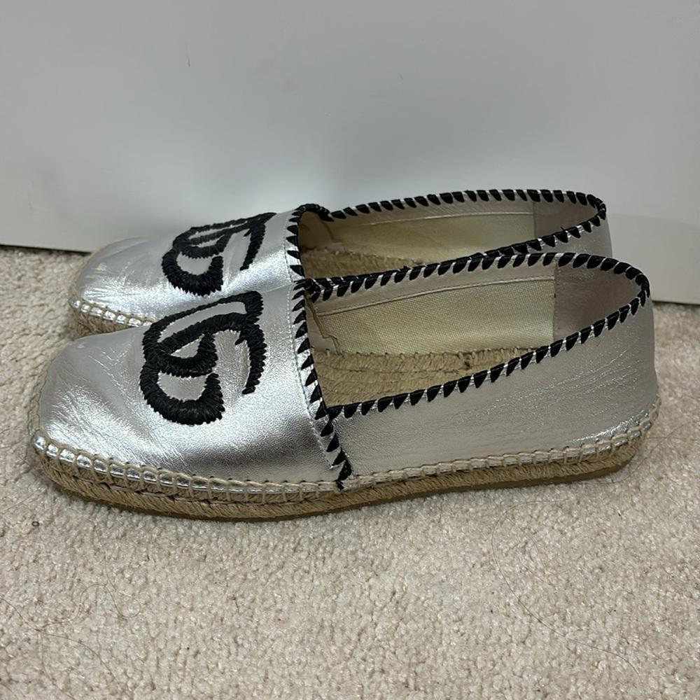 Gucci Silver and Black espadrilles - Picture 6 of 8